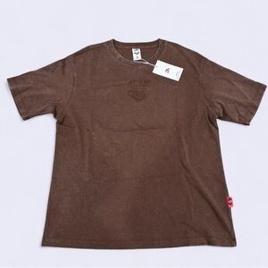 Roxy X Anta - Brown Oversized Tee - Medium - Brown Wash